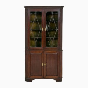 George II Mahogany Corner Display Cabinet, 1750