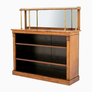 Antique William IV Rosewood Open Front Bookcase, 1800s