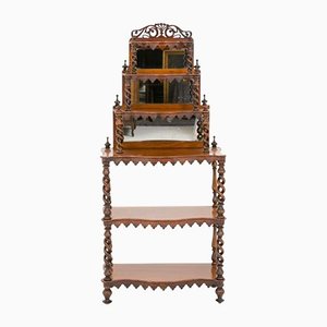 Victorian Walnut Bookcase, 1860s