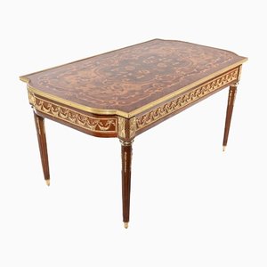 French Empire Marquetry Inlay Coffee Table