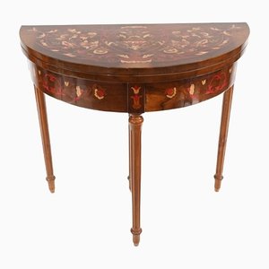 French Empire Demi Lune Game Table