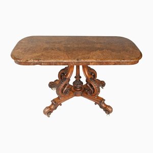 Antique Victorian Walnut Sofa Table, 1860s