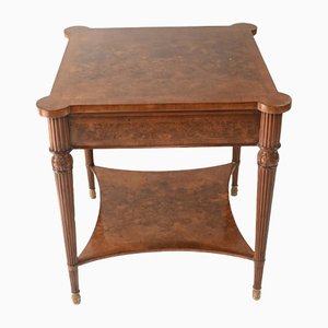 Regency Walnut Extendable Side Table