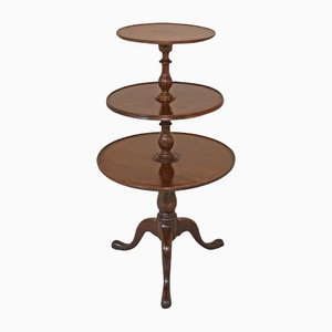 Mahogany Wine Table Tiered Chippendale Stand