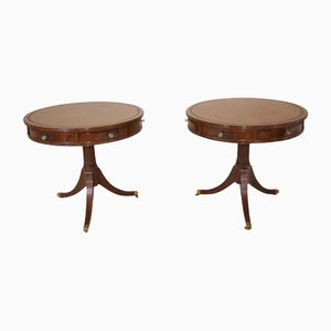 Tables d'Appoint Victoriennes en Acajou, Set de 2