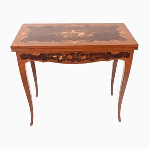 French Inlaid Game Table