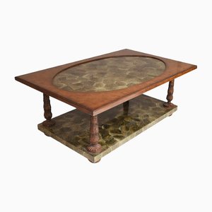 Table Basse Regency Penshell en Noyer