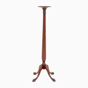 Antique Victorian Mahogany Torchiere Stand Table