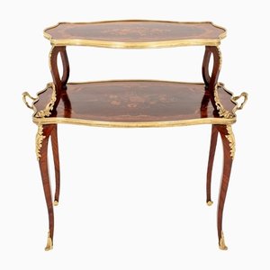 Antique French Etagere Tiered Side Table, 1900s