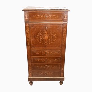 Antique Empire French Inlaid Desk, 1880s