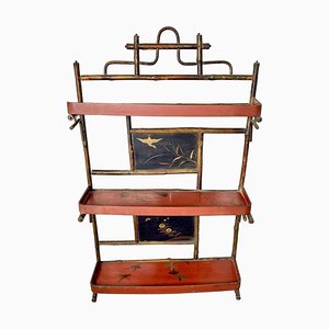 Lacquer Bamboo Display Shelf