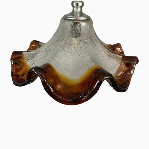 Italian Murano Glass Pendant Hanging Light in the Style of Mazzega, 1970s