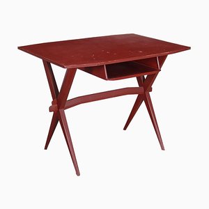 Writing Desk in Wood, Italy, 1950s