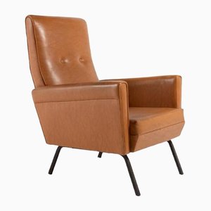 Italian Modern Architectural Lounge Armchair, 1950s