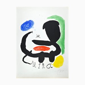 Litografia originale di Joan Miró, Sala Pelaires, 1970