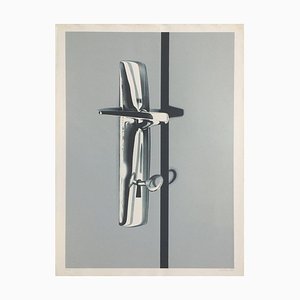 Peter Klasen, Serrure, 1974, Sérigraphie sur Papier Bfk Rives