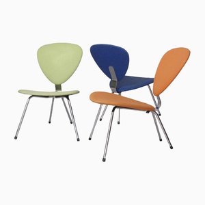 Colorful Easy Chairs from Vepa, Set of 3