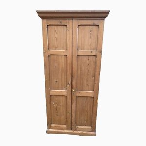 Antique French Pine Hall Cupboard, 1880s