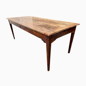Antique French Oak Refectory Dining Table, 1830s