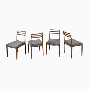Mid-Century Danish Dining Chairs, 1970s, Set of 4