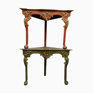 Baroque Style Sofa End Tables, Mid-18th Century, Set of 2