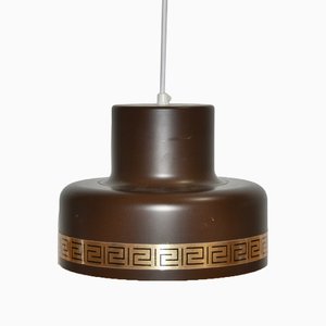Danish Brown Lamp from Vitrika