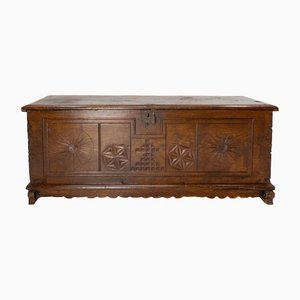 18th Century Carved Oak Chest