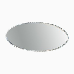 Bohemian Beveled Oval Mirror, 1950s