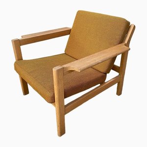 Mid-Century Danish Oak Lounge Armchair by Børge Mogensen for Fredericia Stolfabrik