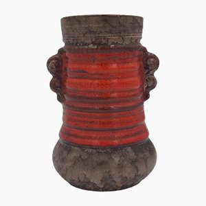 Fat Lava Vase from Strehla