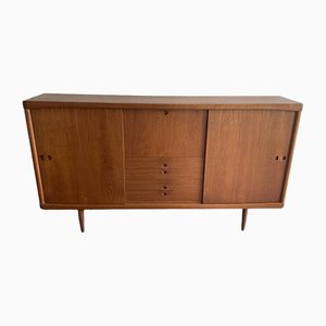 Large Teak Highboard by H. W. Klein for Bramin, 1960s