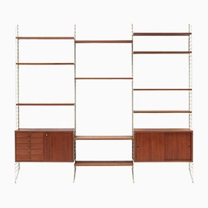 Swedish 3-Piece Wall Unit by Nisse Strinning for String Ab