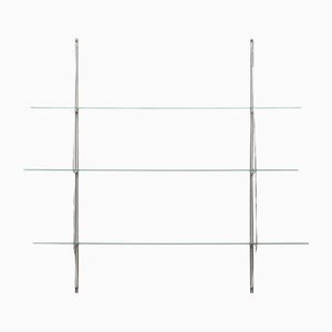 Wall Rack Sail in Chrome and Glass