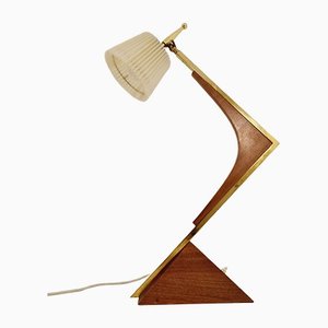 Mid-Century Modern American Teak Table Lamp
