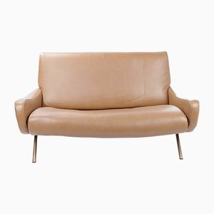 2-Sitzer Sofa aus Eco-Leder von Marco Zanuso für Arflex
