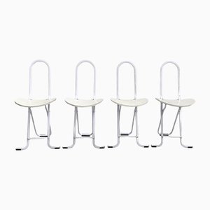 White Dafne Chair by Gastone Rinaldi for Thema, 1970s, Set of 4