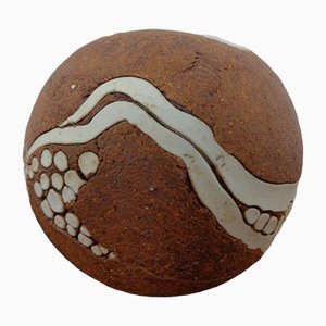 Jarrón danés Raku Studio de cerámica, años 60