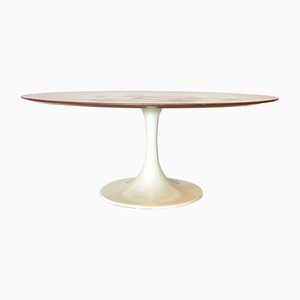 Oval Tulip Coffee Table in the Style of Eero Saarinen, 1960s