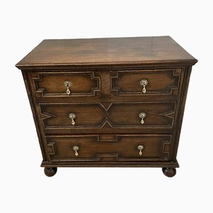 Victorian Oak Jacobean Chest of Drawers