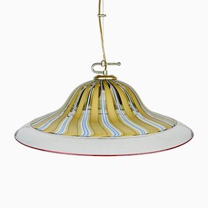 Italian Murano Beige Pendant Lamp, 1970s