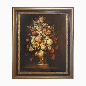 After Bosschaert, Flowers Still Life, 2009, Oil on Canvas, Framed