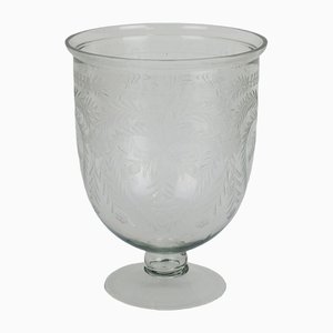 Engraved Glass Photophore Cup