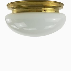 Brass Ceiling Lamp, 1930