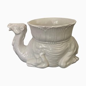 Italienische Keramik Kamel Pflanzer, Spät 1900er