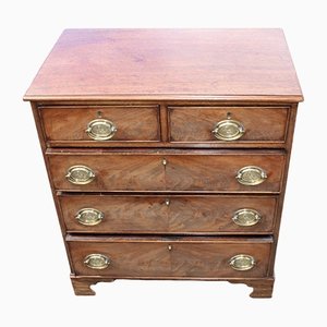 Small Mahogany Chest of Drawers With Oak Drawer Lining, 1940s