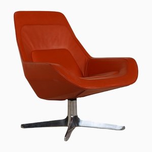 Orange Leather DS 144 Armchair from De Sede