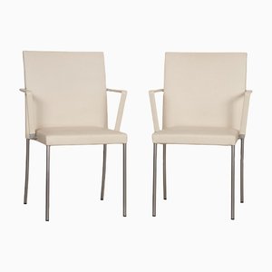 Cream Leather Jason Lite Chairs from Walter Knoll / Wilhelm Knoll, Set of 2