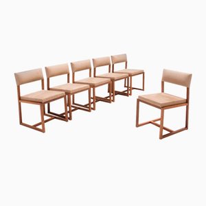 Walnut Dining Chairs 133 by De La Espada, Set of 6