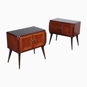 Bedside Tables in Wood, 1950s-1960s