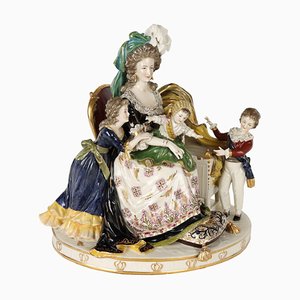 Grupo de figuras de porcelana, Italia, siglo XX